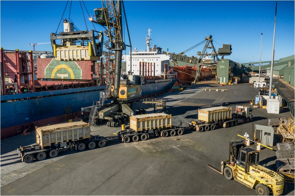 Loading of Vessel on Berth 6