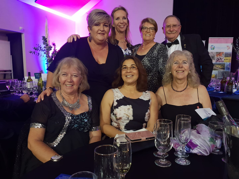 The Cruise Geraldton volunteer team at the awards evening.