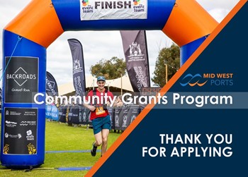 Applications are now open for Mid West Ports Community Grants Program